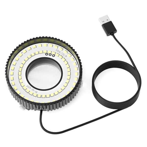 LED-ringlys for mikroskopobservasjon 72 lyspærer Høy lysstyrke jevn