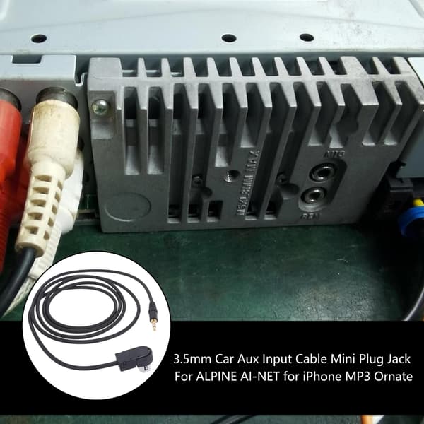 Bil 3,5 mm AUX-indgangsadapterkabel Mini Jack AUX-kabel til Alpine til MP3