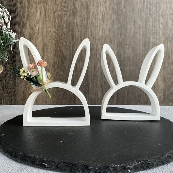 Silikoneform Hule Kaniner Forme Ornament Støbeforme Gipsforme