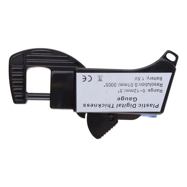 Elektronisk Digital LCD 0-12,7 mm Tykkelsesmåler Karbonfiber Mikrometer Måler