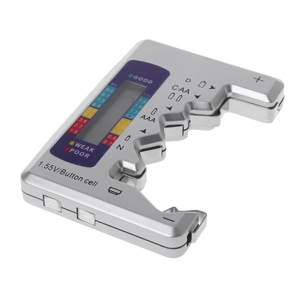 Digital LCD-skjerm Batteritester Litium Batterikapasitet Kontroller Celletester