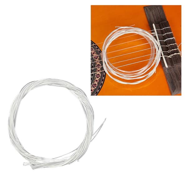 6 st/set Nylon Klassiska Gitarrsträngar Musikinstrument Tillbehörsdelar