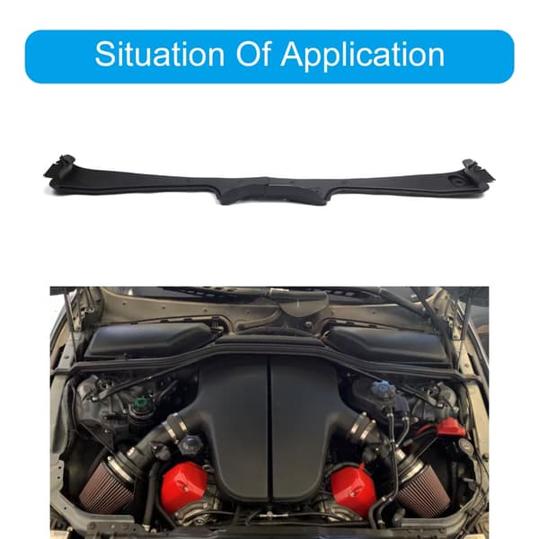 Vindusvisker Spylerdyser Deksel Trim Panel Gummilist for E60 E61