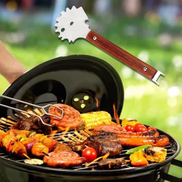Sikre grillrenser i rustfritt stål, grillskraper