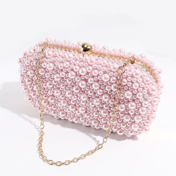 Skulderveske Veske Fest Bankett Bryllup Clutch Kvinne håndveske Chain Bag Pink