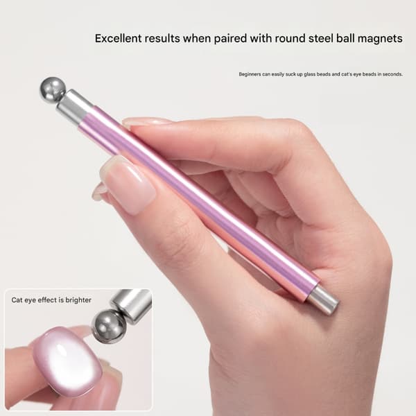 1 sæt ABS katteøjemagneter til fantastiske katteøje-manicureeffekter