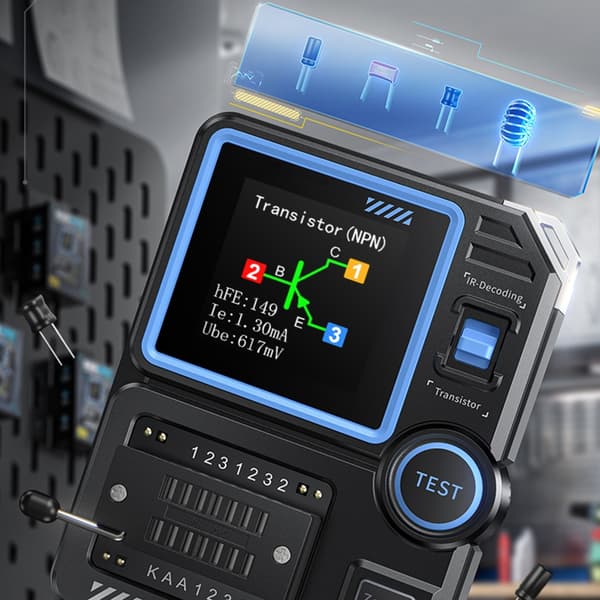 Høy Presis LCRP1 Transistortester for Diode Trioder FET-er med Dataeksport