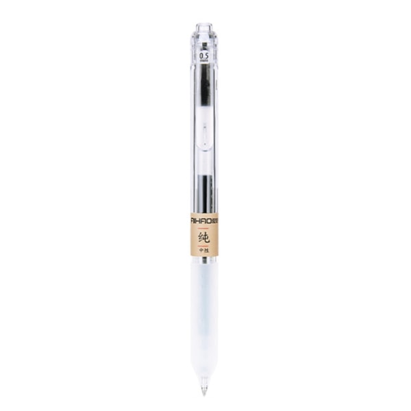 0,5 mm extra tunna pennor med fin spets Gel flytande bläck rullande kulspetspennor för kontor Black