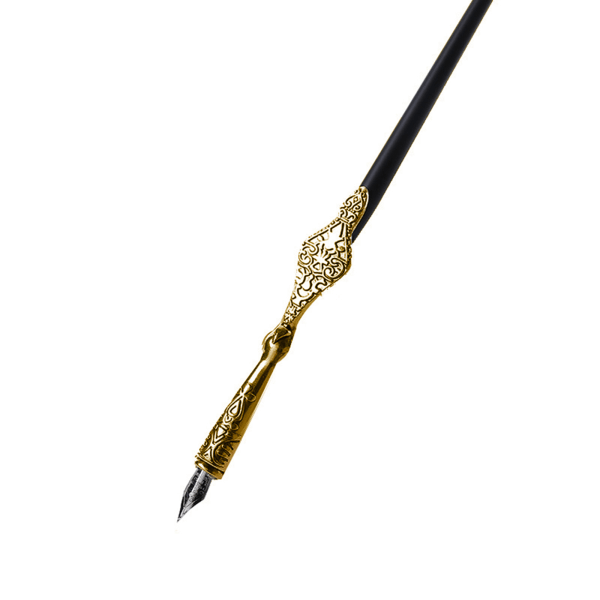 Vintage Metal Dip Pen Antik Fountain Dip Pen Nybörjarkonstnär Kalligrafi Present Gold