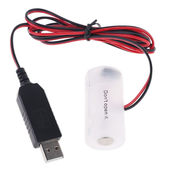 LR14 C batterieliminator USB strømforsyningskabel Udskift 1-4 stk 1,5V C batteri