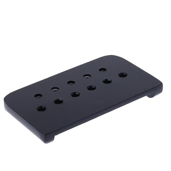 6 Strenge Elektrisk Guitar Bridge Hard Tail Top Load Fixed Hard Tail Dele Sort