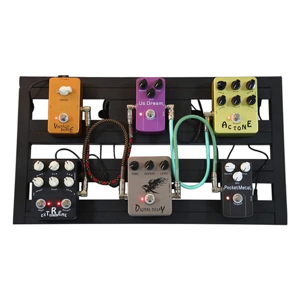 Mellemstor guitar effekt pedalboard i aluminiumlegering Style 2
