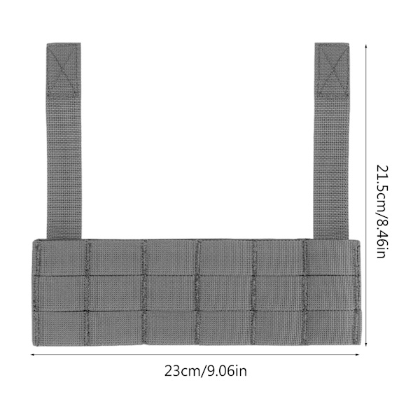 Bryst Vest Rig MOLLES Panel til D3CRM D3CRX Jagt Vest Tilbehør Gray