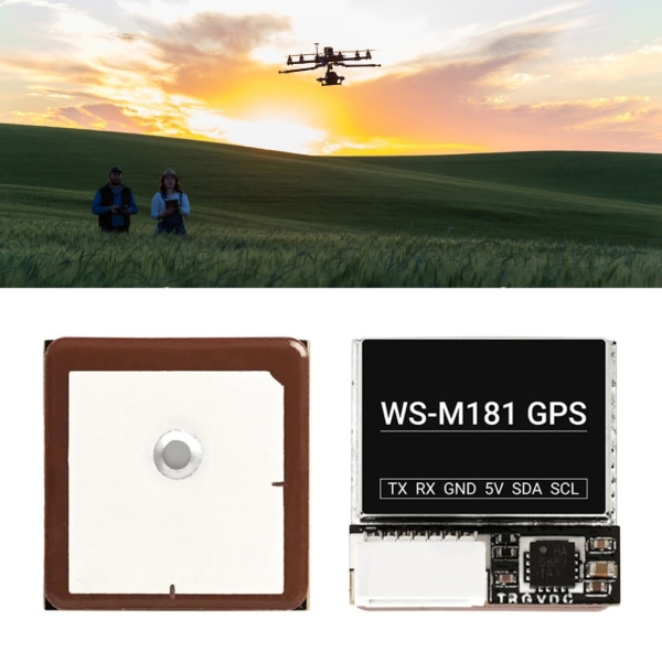 WS-M181 Global Positioning System GNSS Module 72 Search Channel for drone