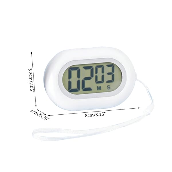 Magnetisk köksmatlagningstimer Digital skärmtimer Nedräkningslarmklocka