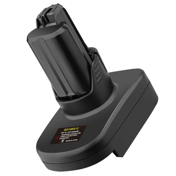Multifunksjonell 18V til 12V batteriadapter ideell for hjemmereparasjoner