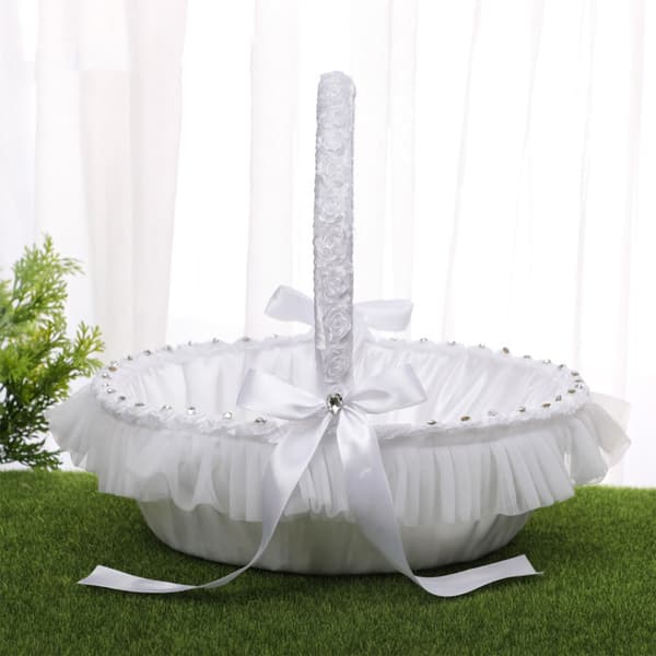 Blomsterpikekurvsett Blomster Romantisk Design Bryllupsblomsterkurver