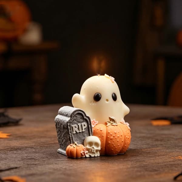 Pumpaspöken Ljusform Silikon Hantverksverktyg Halloween