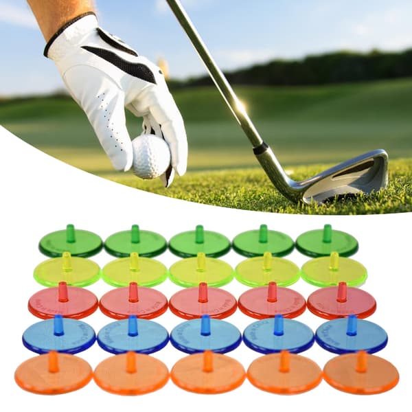 50 stk. Diameter 24 mm golfbolde, markør til positionering for mænd og kvinder i golfspil