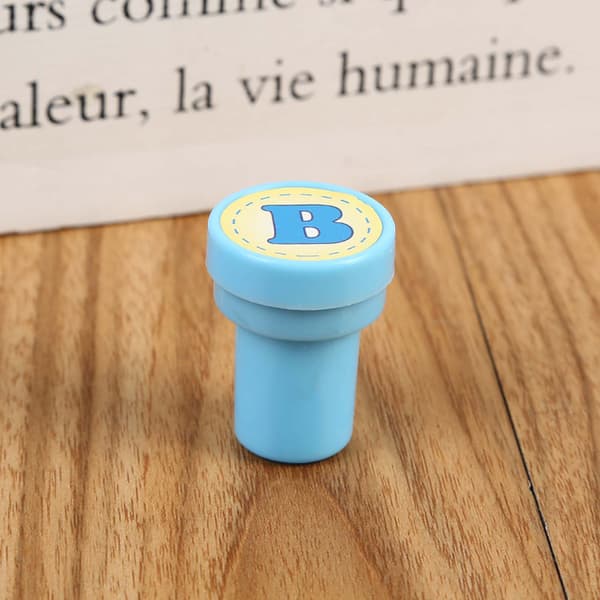 Scrapbooking Plate Blekkputer Stempel Selvblekkende Plast Alfabet Stempler Leker
