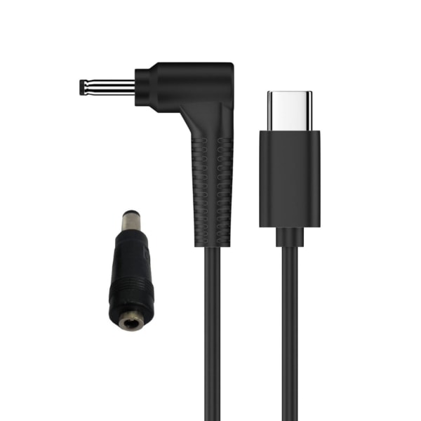 Bärbar typ C till DC3,5x1,35 mm omvandlarkabel, USB C till hane DC5,5 x 2,5 mm power för routers högtalare 12V