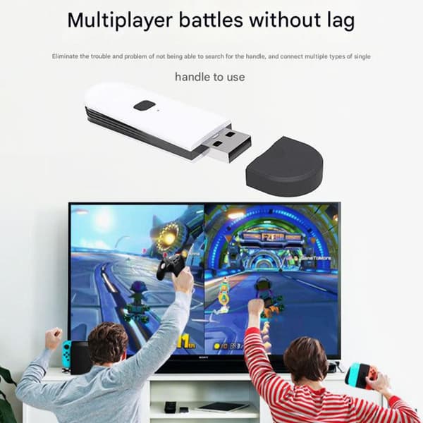 Trådløs spillkontroller-konverter Dongle Adapter for kontroller