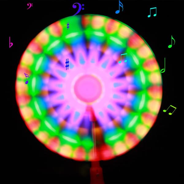 Lysende LED-tryllestav Leketøy Spinnende Lysshow Festgave til gutter og jenter