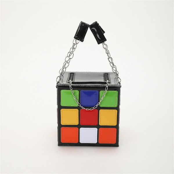 Cube Shape Clutch Purse Cube Shape telefonpung pung med kæde