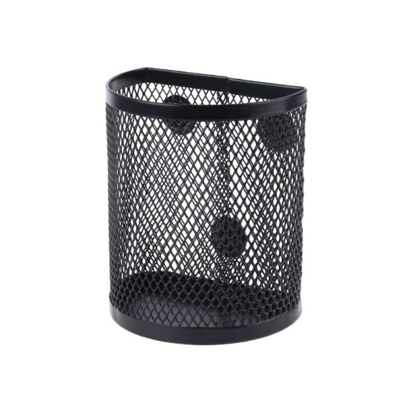 Mesh Magnetisk korg Förvaringslåda Penna Penna Makeup Organizer Skola brevpapper Black