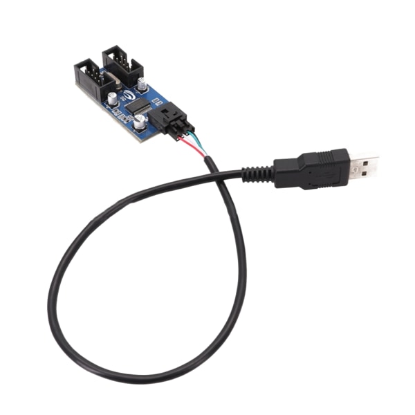 USB 9-stifts expansionskort hane 1 till 2 förlängningsadaptersladd för kretskort 50cm