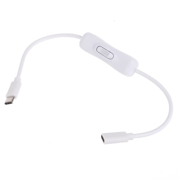 30cm/100cm USB C-forlengelseskabel med brytere USB C til USB C-forlengelseskabel