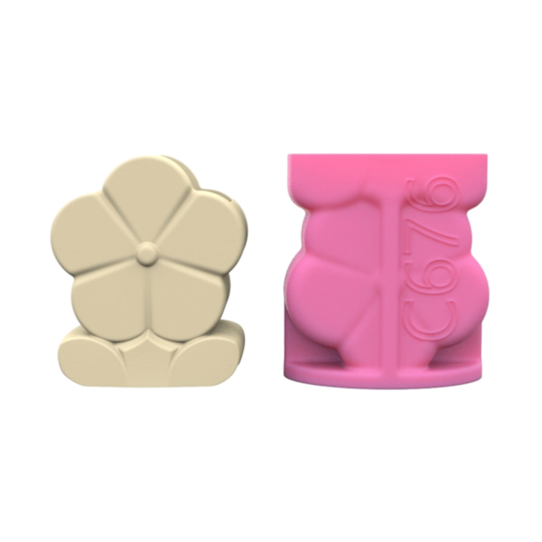 Kukka-silikoninen kukkaruukku Mold Betoni Kynttilänjalat Kynäteline Molds Istutuskone
