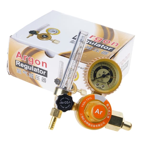 Argon trykregulator med sikkerhedsventiler