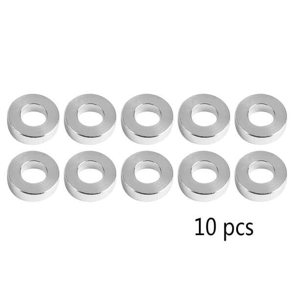 10 stk. 3D-printer Sølv Flat Skive Erstatning Aluminium Flat Skive Spacer