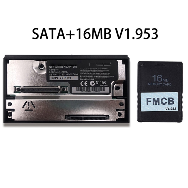 SATA-gränssnitt Nätverkskortadapter för PS2-spelkonsol SATA HDD-uttag för PS2-nätverksadapter Sata 8MB