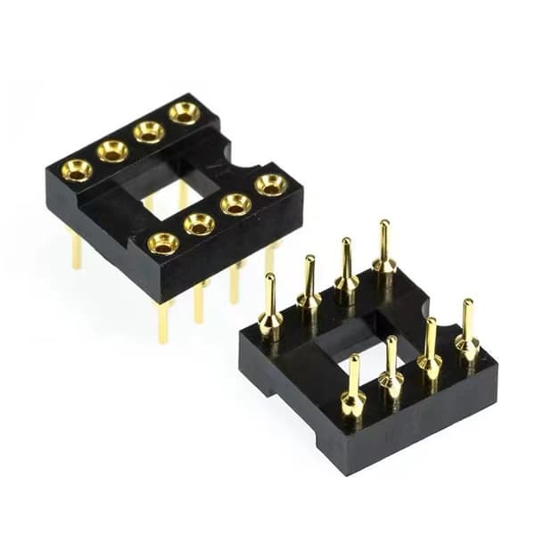 DIP8 IC-sockel testsockel med ESD-skydd för elektroniska komponenter