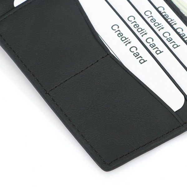 Mode Män Mini Business Blockering Plånbok Man Carbon Fiber Card Mynthållare Bifold Portemonnaie Blue