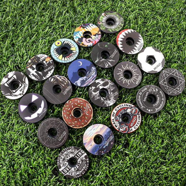 Sykkelstyrebolledeksel Sykler Styre Topplokk for 28,6 mm Gaffelrør Headsetlokk D