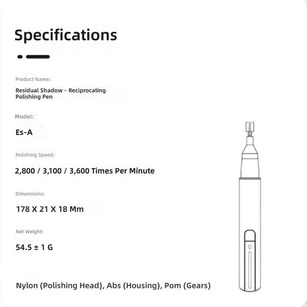 Modelfinish Penkværn Med 2800RPM Hastighed Til Problemfri Figur Reparation