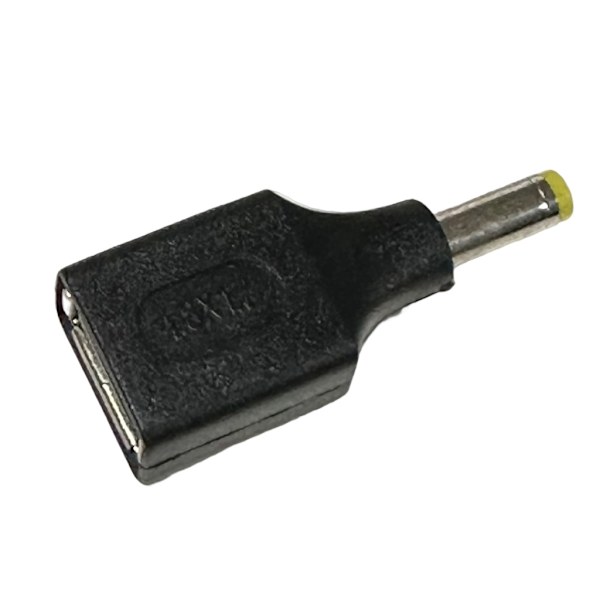 USB till likströmsadapter, USB hona till 2,5/3,0/3,5/4,0/4,8/5,5 mm hane laddningsomvandlare Adapterkontakt för bärbar dator