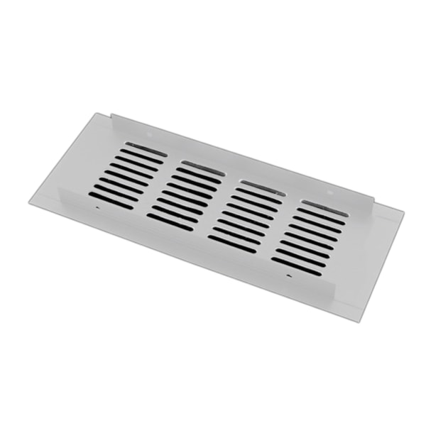 Luftventil Deksel rektangler Metall lamellgitter Deksel for garderoberskap Silver 150x600mm