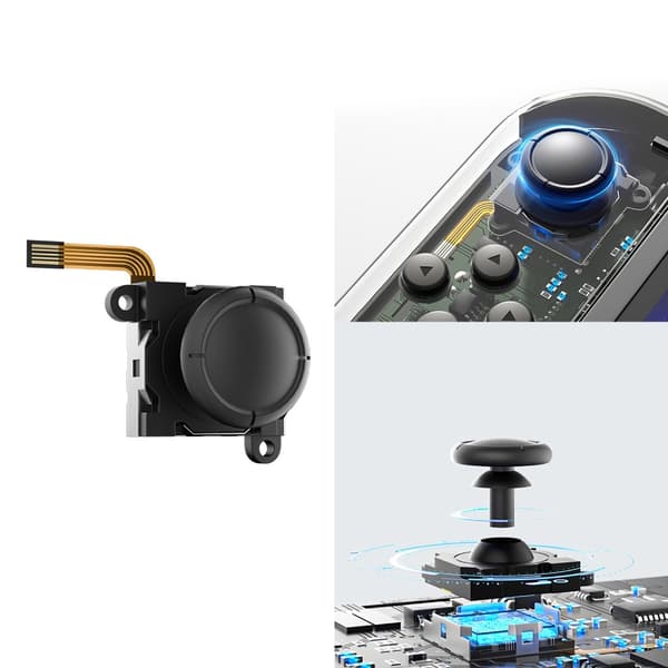Hall Effect Joysticks för Switches Oled Lite Controllers 3D Analoga Spakar