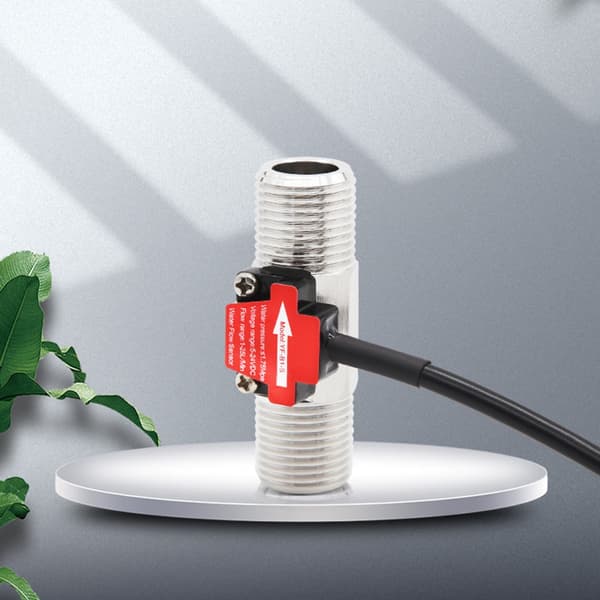 Fluidmeter Tæller Flowmåler 1-25L/min Flowsensor DN15 Væskeflowmåler