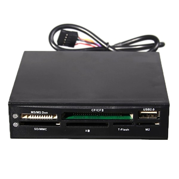 3,5 tommer USB SD MMC XD TF kortlæser Intern MS CF MD