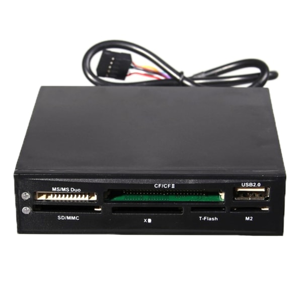 3,5 tums USB SD MMC XD TF kortläsare Intern MS CF MD