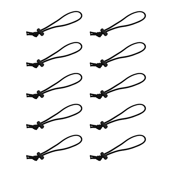 10 stk. elastisk snorclips elastisk kabelbinder elastisk rem justeret elastisk snor