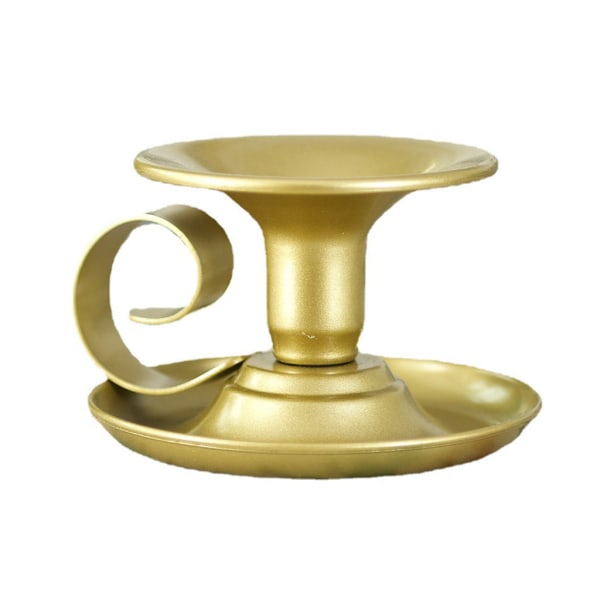 Europeisk stil järnljushållare Handgjord retro för Creative Candlestick Me