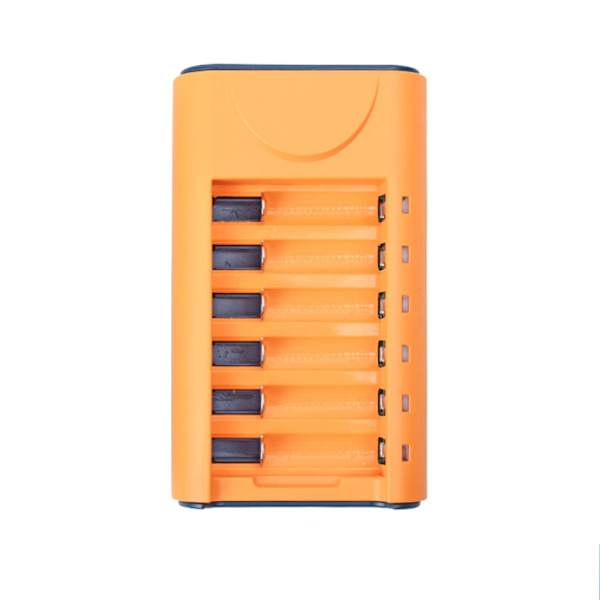 6-slot intelligent batterioplader USB NiCd-NiMH batteri smart oplader med sikker beskyttelse Højere opladningseffektivitet