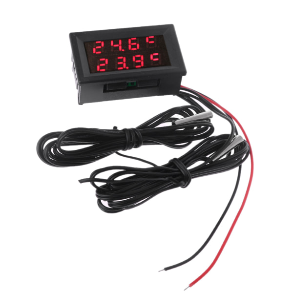 LED Display Termoelement Temp Sensor 2-trådar omvänd polaritet för skydd
