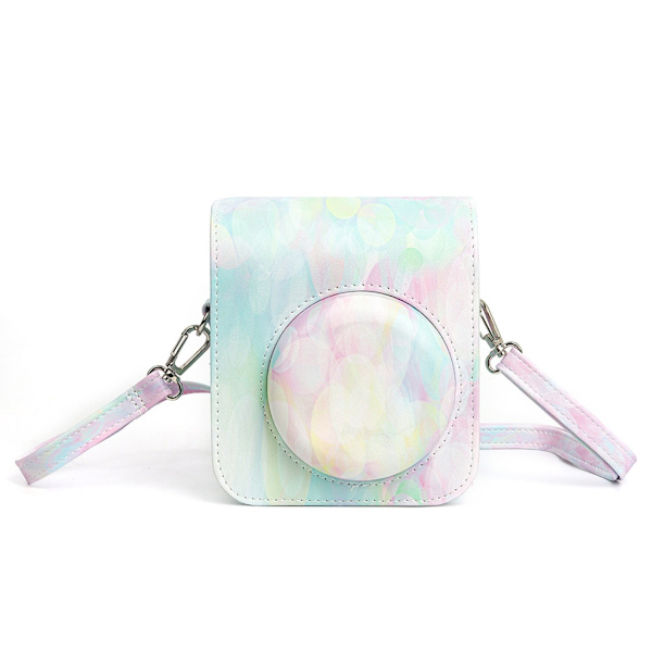 Käytännöllinen Crossbody-kameralaukku naisten miesten PU-nahkainen olkalaukku Mini12- case vetoketjullinen kameralaukku